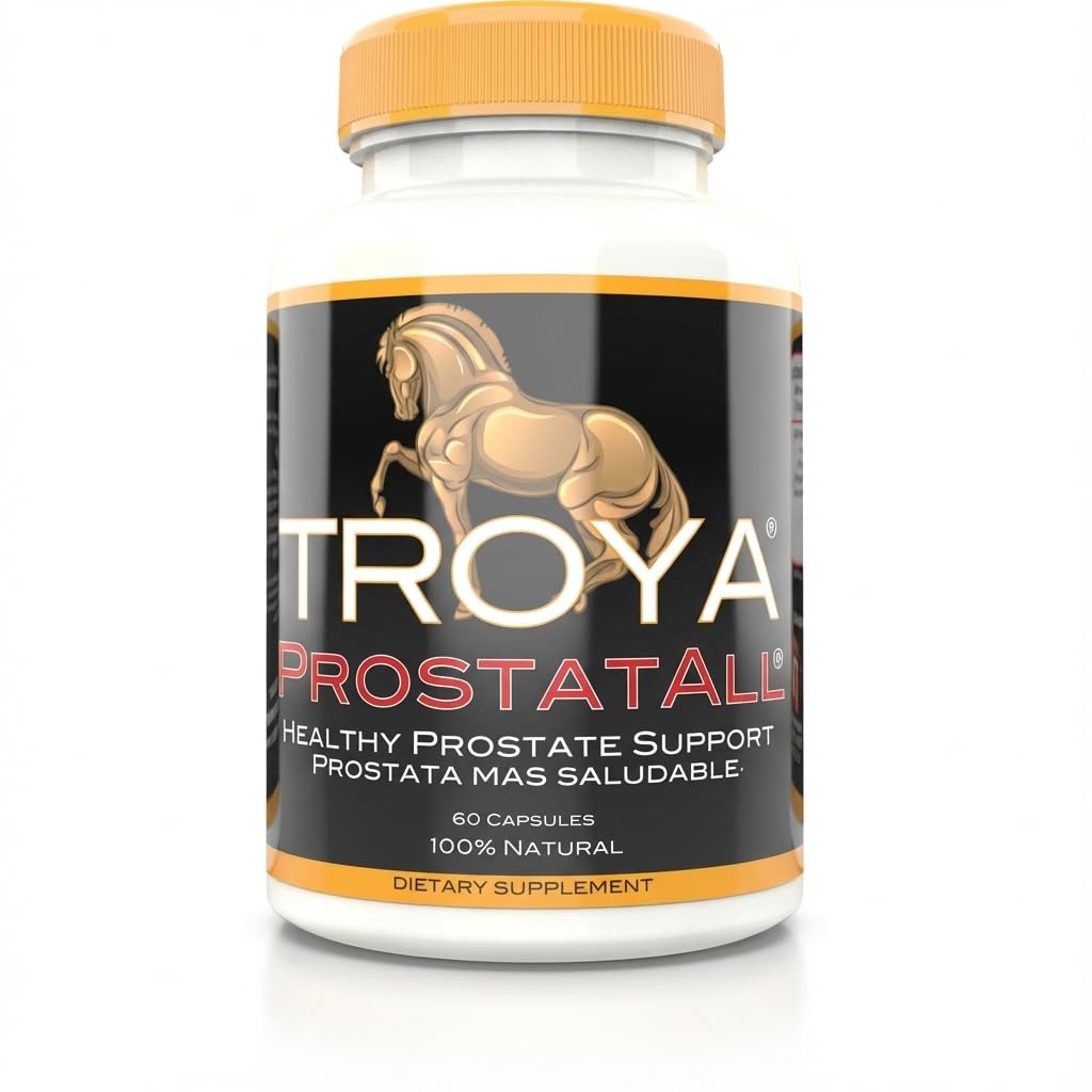 TROYA dodatek - Pila Palmetto, zinek, štípající kopřivka & dýňová semena Extrakt - 60 Kapsle - Podporuje Prostate Health & Močové funkce