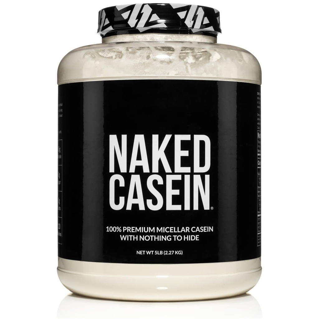 NAKED Casein - 5Lb Micelar Casein Protein Powder - Bulk, Zero Carb, GMO-Free, Gluten Free, Soy Free, Preservative Free - Stimulate Muscle Growth - Vylepšení - 76 Služeb