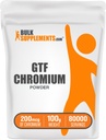 BulkSupplements.com Chromium GTF Powder - Chromium Polynikotinát - Gluten Free & Yeast Free, 1, 25 mg na Serving (200mcg), 100 g (3, 5 oz) (Balení po 1)