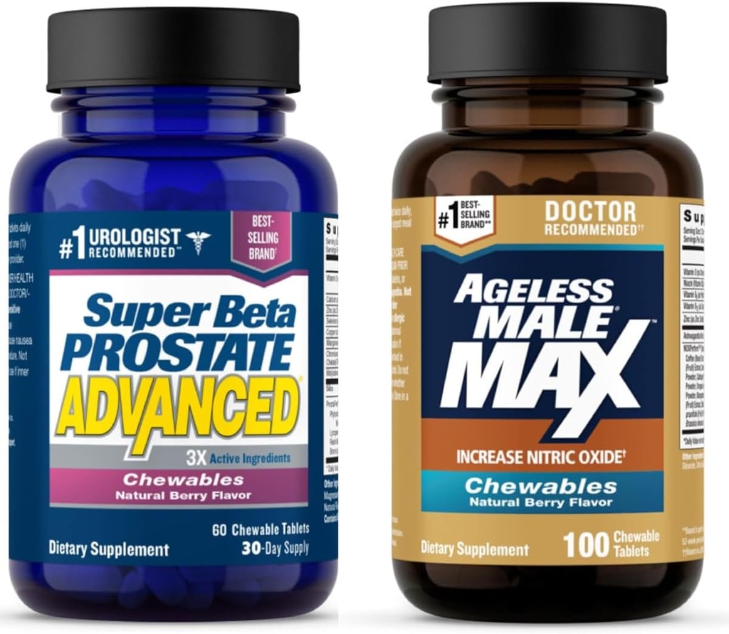 Super Beta Prostate Pokročilé a nestárnoucí mužský Max Nitric Oxide Booster Žvýkací doplňky