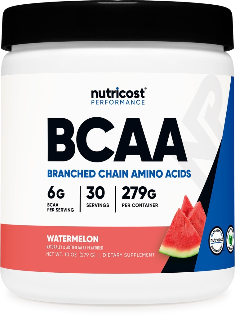 Nutricost BCAA Powder (Meloun vodní, 30 Služeb) - Optimální 2: 1: 1 Poměr