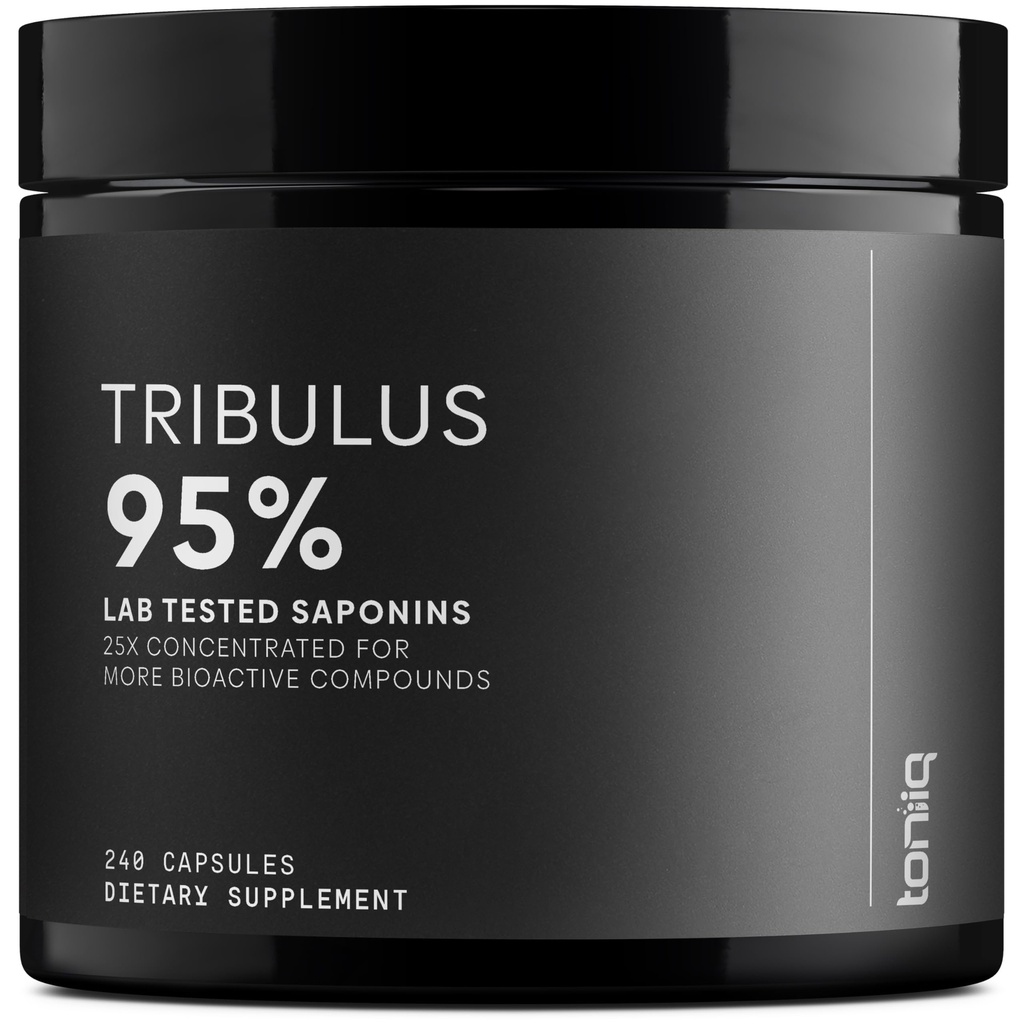 Tribulus Terrestris pro muže - Ultra vysoká potence 25: 1 Extrakt s 95% saponiny - 1300mg čisté a koncentrované formule - 13-stranická laboratoř Testovaná na čistotu a kvalitu - 240 Kapsle