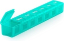 Sukuos Extra Velké týdenní Pill Pořadatel, 7 Daily Pill Box Případ Artritida Friendly, Tisková tiskárna Kontejner s čirým lidem pro vitaminy, rybí oleje nebo doplňky (Cyan)