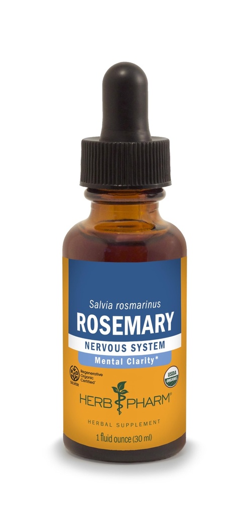 Herb Pharm Certified Organic Rosemary Liquid Extract, 1 Fl Oz (Balení květen Vary)