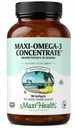 Maxi Health Omega 3 dodatek - Omega-3 Fish Oil koncentrát - Vyšší potenční zdroj EPA / DHA mastných kyselin - Srdce, mozek a společné zdraví - Kosher Certified Wild Catched Fish - 90 Vegetariánské ponožky