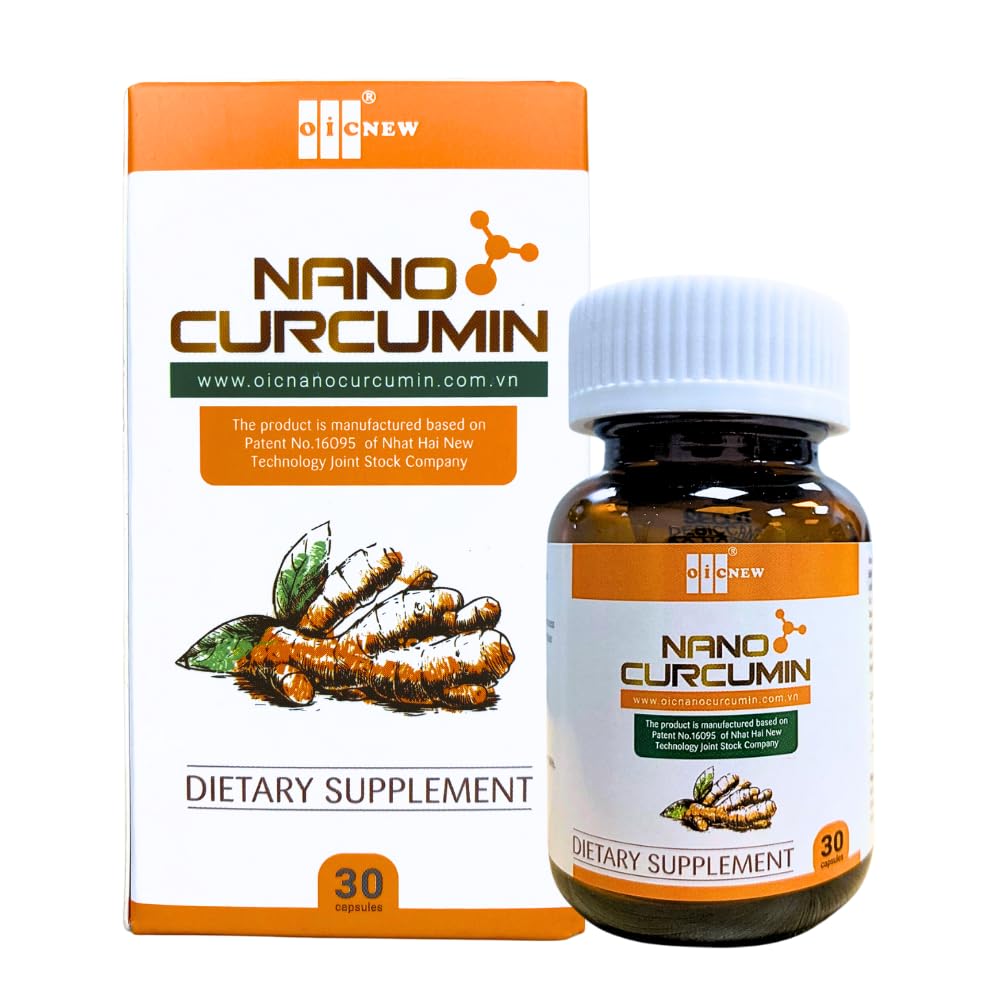 Nano Curcumin - 30 Kapsle - Nano technologie zvyšuje absorpci až 99,9%, Promotes trávicí systém, uvolňuje žaludeční a zkrášluje pokožku