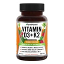 FarmHaven Vitamin D3 K2 Kapsle - 5000 IU D3 a 100 mcg K2 - Cholekalciferol MK7 s Veggie Fruit Blend - Vitamin D K2 dodatek pro imunitní systém a zdraví srdce - Vegetariánské, Non- GMO, 90 Caps