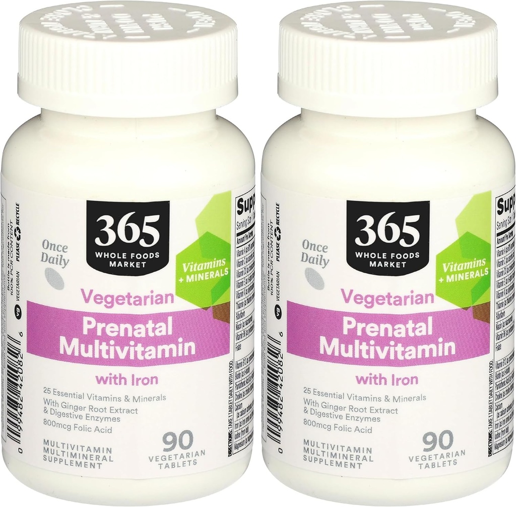 365 by Whole Foods Market, Multi Prenatal One Daily, 90 Tablet (Balení po 2)