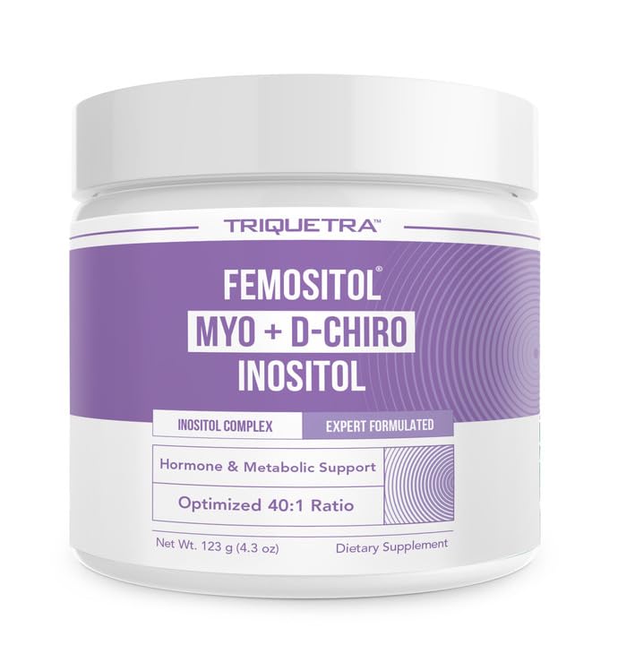FemoSitol Inositol Powder 124; Myo- Inositol & D- Chiro Inositol Complex - Klinicky osvědčený 40: 1 poměr (vitamin B8) CLAS124; PCOS, Hormonální bilance a podpora zdravé ovariální funkce (123 g - 60 Služeb)