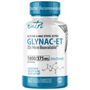 Nutri NAC Ethyl Ester + Glycin - Extra Strength 375mg - NACET withe Selen - 80% Biologická dostupnost - N- Acetylcystein - Anti Aging Supplement, Boost Glutathione - 60 Kapsle - 3. strana Testováno
