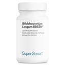Supersmart - Bifidobacterium Longum (BB536) 6 miliard CFU za den - Probiotika & Prebiotika dodatek 124; Non- GMO & gluten zdarma - 60 DR Kapsle
