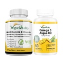 Vegan Vitality Imunity Booster Bundle 6 měsíců - Vegan Multivitamins a Vegan Omega 3 Algae Oil. Vysoce silný rostlinný vzorec pro imunitu, celkové energetické zdraví pro vegany a vegetariány