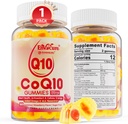 Sugar Free CoQ10 200mg Filled Gummies, 5X Better Absorption CoQ10 w / Resveratrol, Alpha Lipoic Acid, Omega33, Vitamin E, C, Coenzyme Q10 for Cellular Energy, Heart, Brain, and Antioxidant (1Pack)