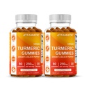 Vitamatic Turmeric Gummy s Ginger & Black Pepper Extract - 60 Vegan Gummies Každá 124; 2 Pack (120 Gummies) 95% Curcuminoidy - Výkonný antioxidant a zánětlivá podpora