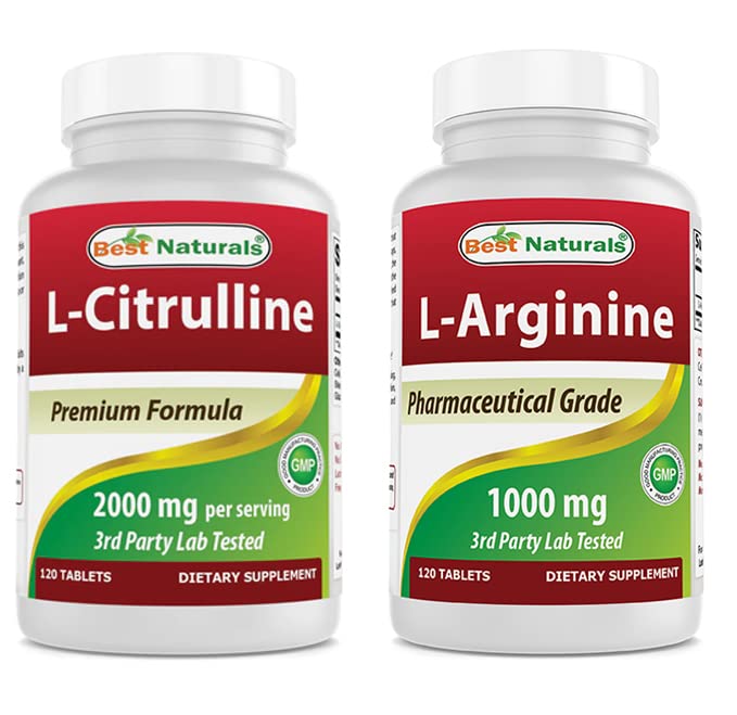 Nejlepší Naturals L- Citrulline 2000mg & L- Arginine 1000 mg
