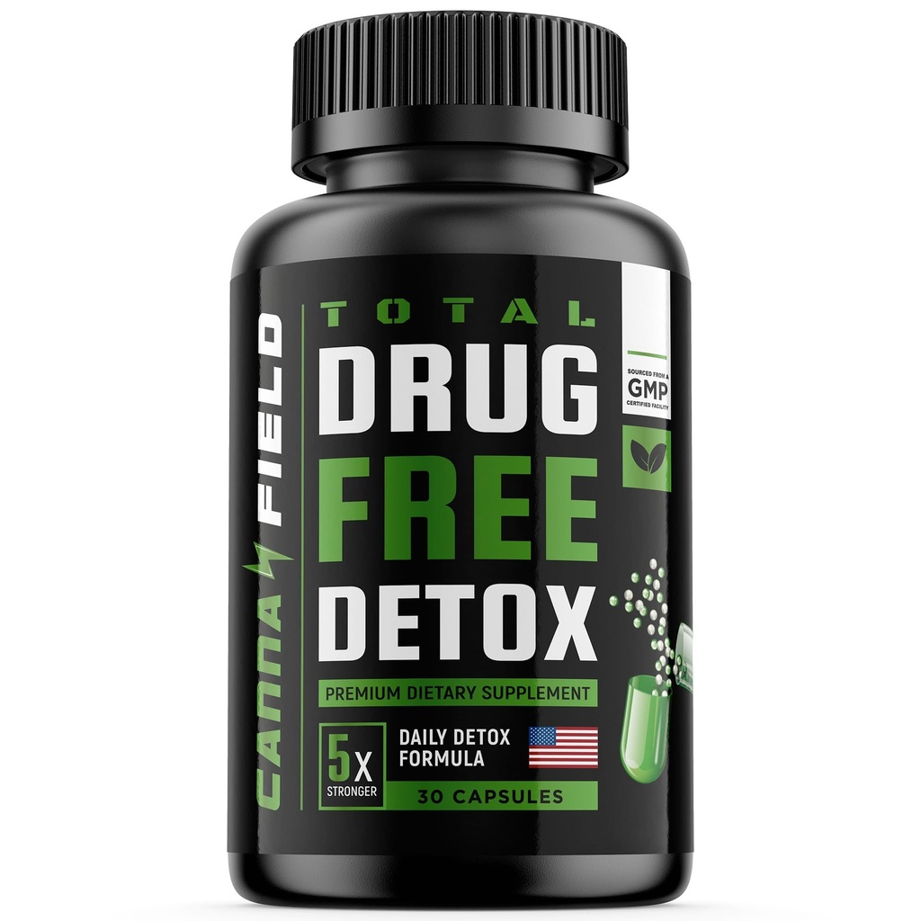 Detox a vyčištění jater - USA Made - 5-Days Natural Toxiny Odstranit - Nejlepší pilulky projít test - Premium Detox dodatek - 30 Kapsle