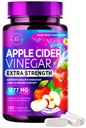 Ocet jablečného moštu Kapsle 1877mg - Extra síla ACV Pilulky s vitaminem D3 & Zinek - Apple Ocet Pills Dodatek pro Digestion, Energy & Imunitation Support, Non- GMO, Lahvička v USA - 120 Kapsle