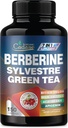 Cadane Berberine Extract - dodatek Berberine s Gymnema Sylvestre, Green Tea & More - 150 Kapsle pro imunitní systém, Podpora stravování