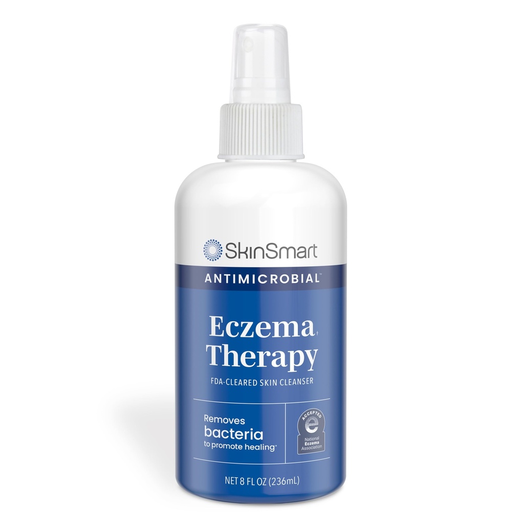 SkinSmart antimikrobiální ekzém Terapie s hypochlorovou kyselinou, Odstraní bakterie, takže kůže může léčit, pro dospělé, děti a seniory, 8 Ounce jasné sprej