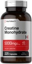 Horbäach Creatin Monohydrát 124; 5g Capsule 124; 225 Kapsle 124; Non- GMO, gluten zdarma dodatek