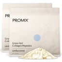 Promix Hydrolyzované Kolagenové Peptidy - typ 1 Grass Fed Kolagen, 4.7g glycinu, bioaktivní peptidy typu 3 - Neochucené - 2,5 libry (balení po 2)
