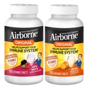 Airborne 1000mg Vitamin C Žvýkací tablety Citrus & Very Berry Flavor Bundle - doplněk imunitní podpory se zinkem a výkonnými antioxidačními vitamíny A C & E, (2x116ct láhve) *