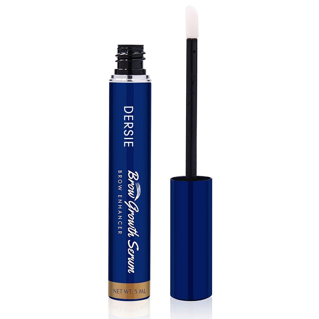 Dersie Eyebrow Growth Serum: Brow Enhancing sérum Infused with Peptide Complex, Biotin & Arginin for Fuller, Silnější, Silnější obočí - Nurishes and Posilens Dry, Sparse, or Thinning Bours (5 ml)