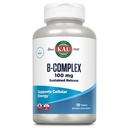 Kal B-100 Complex - Setrvalá verze vitaminu B Complex - Zdravá energetická podpora s přírodní podporou a čerstvé Minty Coating - Vegetarian - 60 denní záruka - 120 Služeb, 120 tablet