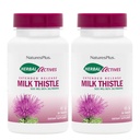 NaturesPlus Herbal Actives Milk Thistle, Extended Release - 30 Tablet, Balení 2 - Vegetariánské, Gluten zdarma - 60 Celkem Služeb