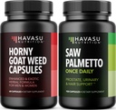 HAVASU NITRION Horny Kozí travní kapsle (30 porcí) & Saw Palmetto Kapsle (100 porcí)