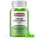 Kava Kava Gummies 1000mg Per Serving, Podpora spánku, Přírodní Lemon Flavor, 60 Vegan Gummies, Stress Relief & Relaxation Dodatek