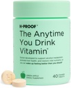 H-PROOF Kdykoliv budete pít vitamin, zdraví jater a imunita podpora s elektrolyty, mléko Thistle, a vitaminy B & C - 40 Žvýkací tablety (20 Služeb), Vegan, zelené jablko