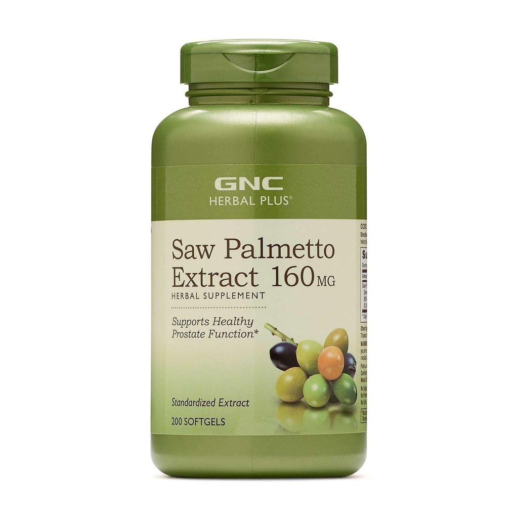 GNC Herbal Saw Palmetto Extract 160mg Dodatek, 200 Služeb