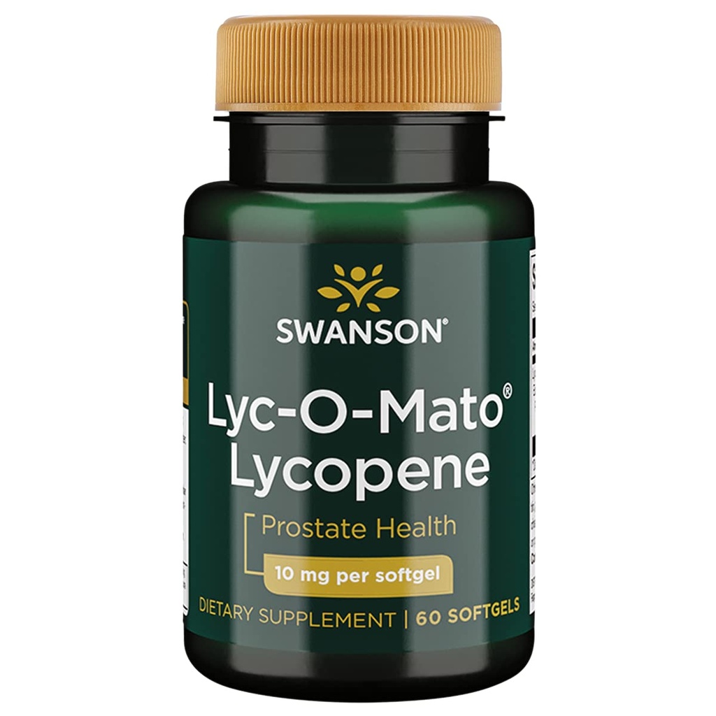 Swanson Lyc- O- Mato Lycopene 10 miligramů 60 Sgels