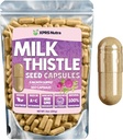 Mléko Thistle Seed Kapsle - 360 Počet (6 Měsíční dodávky) Premium Mléko Thistle dodatek bohatý na Silymarin na podporu jater a stravení - čisté, Non- GMO Cardo Mariano Mléko Thistle pilulky
