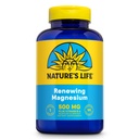Natures Life Renewing Magnesium 500 mg - Plus Vitamin B-6 - Podpora svalů a nervů - Laboratoř ověřena (180 Služeb, 180 VegCaps)