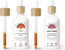 Rainbo Fan Favorite Bundle, 11: 11 Multi Houba Extract + Lví hříva Houba Tinktura, Dual Extract Denní Houba Tinktury pro komplexní imunitní podporu, Vegan Liquid Houba Doplňky
