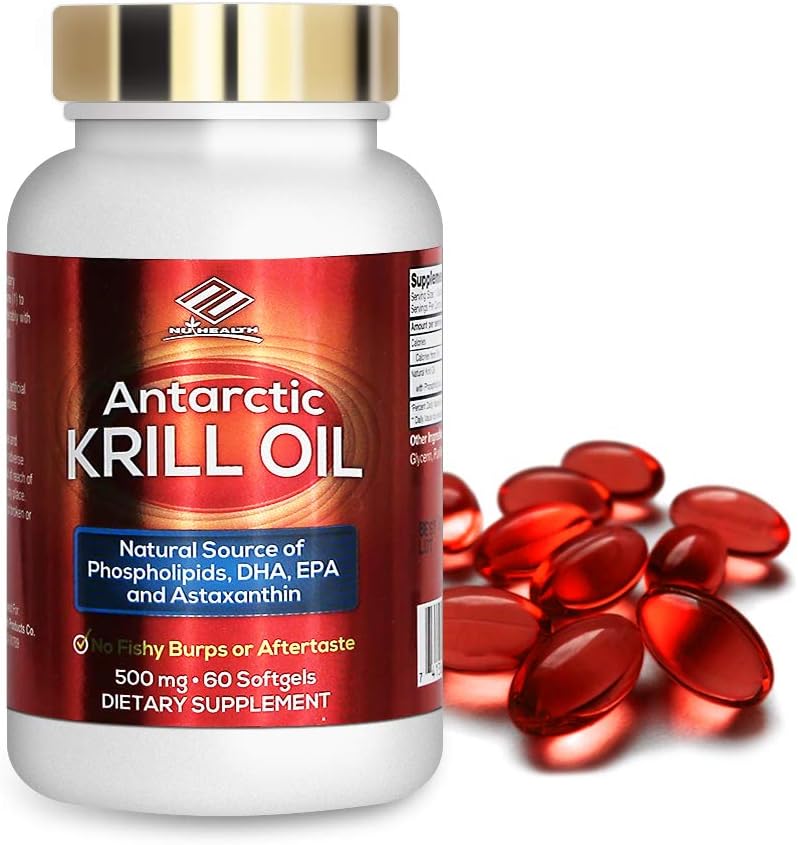 Antarktida krilový olej doplněk stravy (500 mg, 60 Softgels)