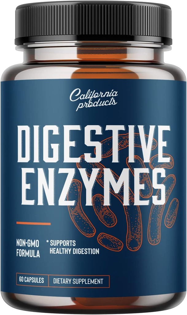 Digestivní enzymy doplňky pro Gut zdraví - Pankreatin Digestivní Enzymy pro Digestion Upset Žaludek Relief a Leaky Gut Opravy - Čisté Enzymy Digestion Dodatek ženy a muže