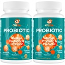 Probiotika pro ženy a muže - 300 miliard CFU, 24 Strany Probiotické + 15 Organic Herbs Prebiotics Blend, pro celkové stravitelné Gut zdraví, imunitní, zácpa & Bloating, Stabilní skladování - 4 měsíce