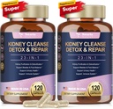 Totaria (2 P) Ledviny a vyčištění jater Detox & opravy Kapsle, Chanca Piedra & Cranberry Pills pro játra & Ledviny Supplement Extra Strength for Stones Disolver, Močové Tract Zdraví pro ženu