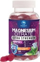 Magnesium Citrát Dodatek Gummies - Vysoká absorpce Magnesium Gummy pro dospělé a děti, Magnesio Citrát doplňky pro kosti, svalové zdraví, Podpora srdce, Vegan, Gluten zdarma, Non- GMO - 120 Gumy