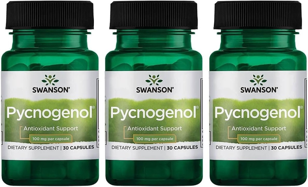 Swanson Pycnogenol 100 miligramů 30 tobolek 3 balení