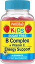 WellYeah děti vitamin B komplex cukru zdarma gumy 124; s vitaminem C, kyselina listová 124; Imunitní a energetická podpora 124; Jahodové aroma 124; 60 Počet