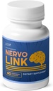 Nervolink - 100% přírodní doplněk pro Nerve- Support & Energy Boost, s Reishi, Shiitake, a Lví hříva houby, Made in USA, non - GMO - 60 Kapsle, 1 měsíc Dodávka