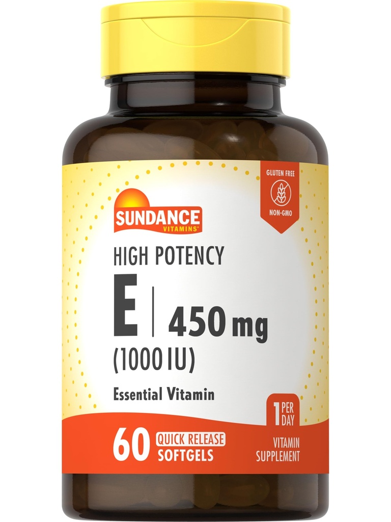 Sundance High Potency Vitamin E PHAR124; 450mg (1000 IU)