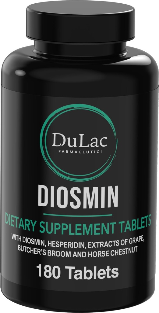 Dulàc - Diosmin Hesperidin 1000mg Dietní dodatek 180 Tablety, Obohacený o Extrakt a řeznictví Chestnut
