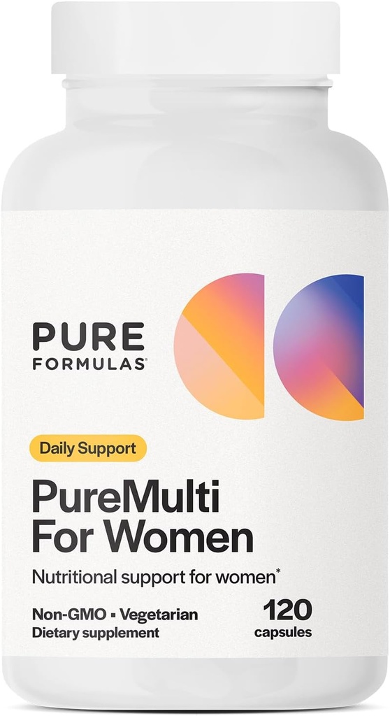 Purefilmas PureMulti pro ženy - Komplexní multivitamin pro ženy s esenciální výživou a bylinnou podporou Womens Daily Multivitamins pro nutriční podporu Non- GMO - 120 Kapsle