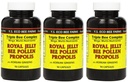 Y.S. Eco Bee Farms, (3 Pack) Royal Jelly, Bee Pollen, Propolis, Plus Korean Ginseng, 90 Kapsle