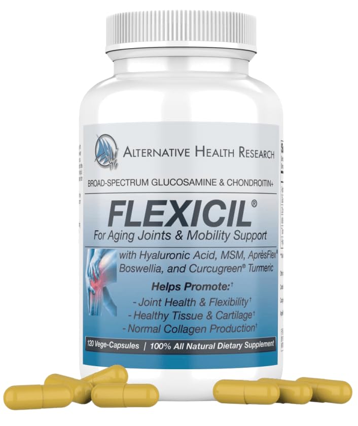 Flexicil Advanced Joint Mobility & Support PHAR124; Glucosamine, Chondroitin, MSM, Hyaluronic Acid, Turmeric, Boswellia PHAR124; Broad- Spectrum Bio- Enhanced Ingredients PHAR124; 120 Vege- Kapsle PHAR124; 30- denní dodávka